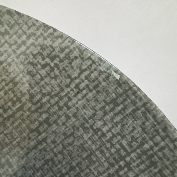 Set of 6 Crate & Barrel Melamine Dinner Plates Woven Texture Beach House 10.5" - Picture 7 of 8